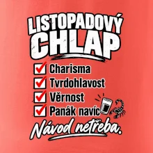 Listopadový chlap charisma a panák navíc
