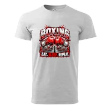 Boxerské rukavice v ringu eat sleep repeat