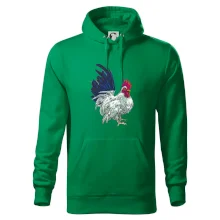 Kohout kreslený bílý