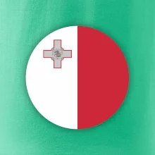 Vlajka Malta kulatá na prso