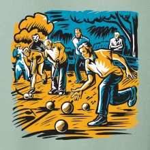 Petanque hra - modro oranžová