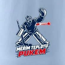 Hokejový teploměr pukem