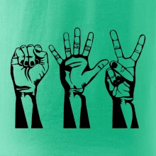 Kámen nůžky papír černé