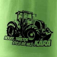 Holky, traktor stojí víc než kára