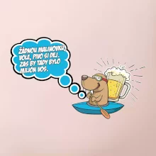 Žádnou malinovku, ale pivo