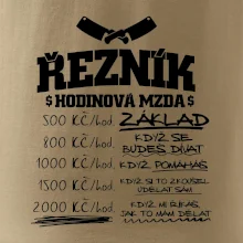 Hodinová mzda řezník