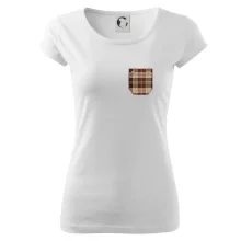 Flanelové triko hnědé