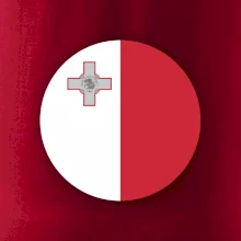 Vlajka Malta kulatá na prso
