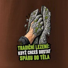 Tradiční lezení se spárou v těle