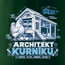 Architekt kurníku technický výkres