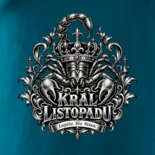 Král listopadu královský štír a koruna