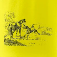 Kůň a hříbě malované