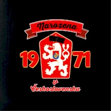 Narozena v Československu - Přelepený znak 1971