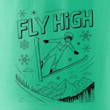 Černobílý skokan fly high