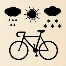 Cyklista za každého počasí