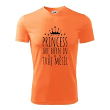 Princesses are born in (vlastní nápis měsíc narození)