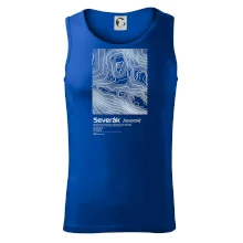 Severák - vrstevnice v obdélníku