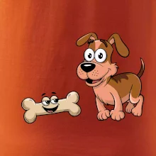 Parové triko - Pes a kost