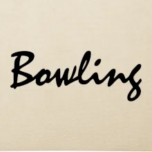 Bowling nápis psací
