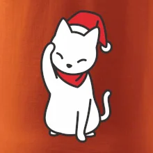 Vánoční kočka mávající