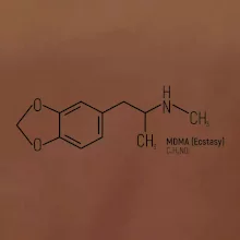 Molekulární struktura MDMA Extáze
