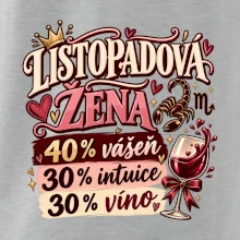 Listopadová žena čtyřicet procent vášeň třicet intuice