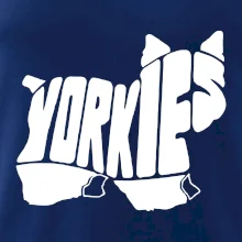 Jorkšírský teriér - Yorkie - Nápis v těle Jorkšírský teriér - Yorkie - Nápis v těle