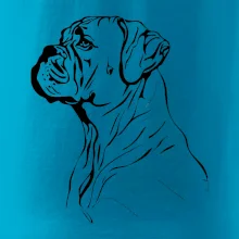 Boxer černá kresba