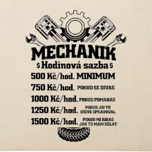 Mechanik - hodinová sazba