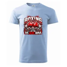 Boxerské rukavice v ringu eat sleep repeat