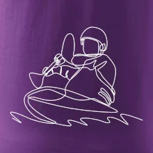 Kajak na vodě jedním tahem