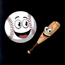 Parové triko - baseballová pálka a míček