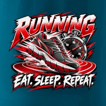 Běžecká bota se stopkami eat sleep repeat