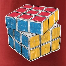 Rubikova kostka kreslená