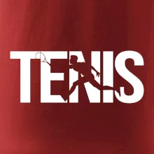 Tenis nápis silueta