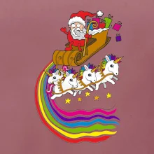 Santa a jednorožci (Pecka design)