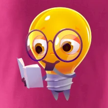 Žárovka přemýšlí nad knihou