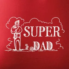 Kreslený nápis super dad