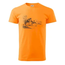 Kůň a hříbě malované