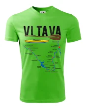 Mapa řeky Vltavy