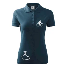 Mapa ČR + kolo na prsu