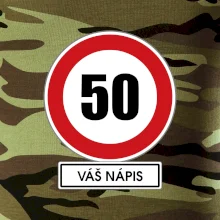 Dopravní značka - rychlost 50 - váš nápis
