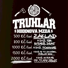 Hodinová mzda truhlář