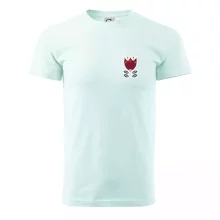 Folklor na prsu květina čtyřlistá