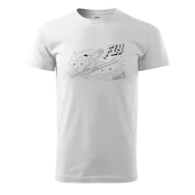 Skokan na lyžích černý obrázek FLY