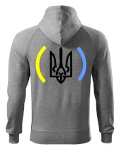 Ukrajina trojzubec s barvami