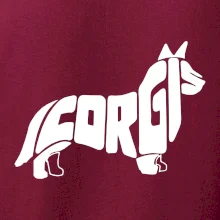 Corgi - nápis v těle