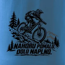 Nahoru pomalu dolů naplno - horský sjezdař