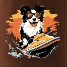 Border Kolie na vodním skútru