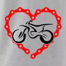 Moto srdce řetěz - enduro